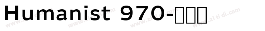 Humanist 970字体转换